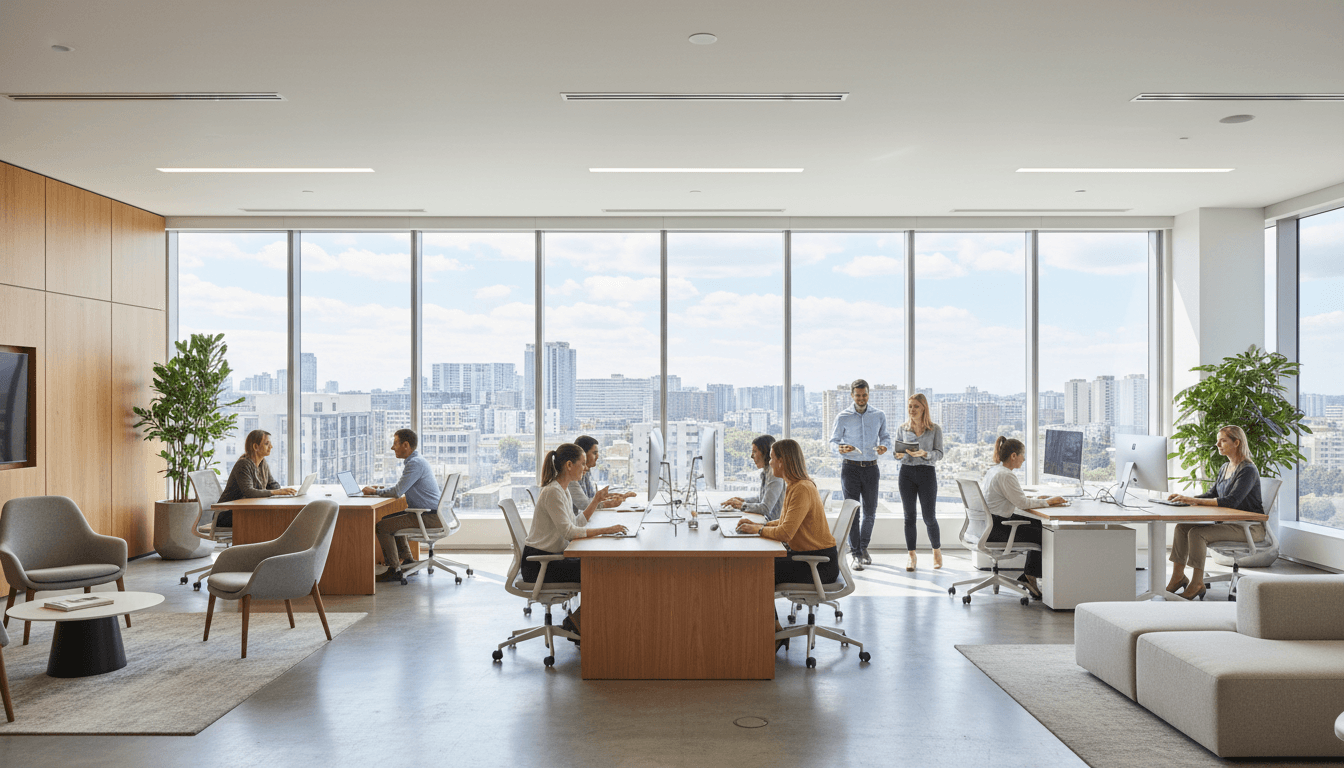 Oficina moderna y luminosa de Casa Hispana de Multiservicios Inc
